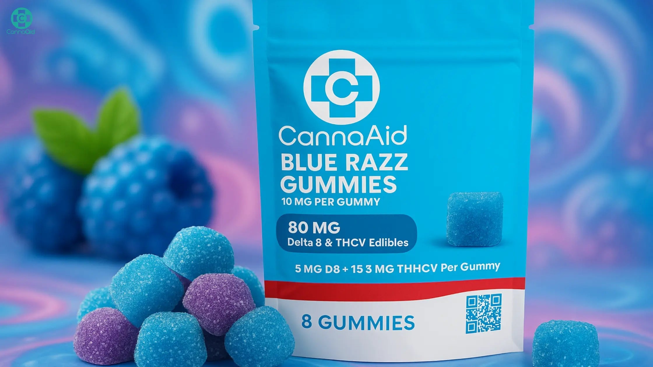 Blue Razz Gummies: Berry Flavor & Delta-8 Effects – CannaAid