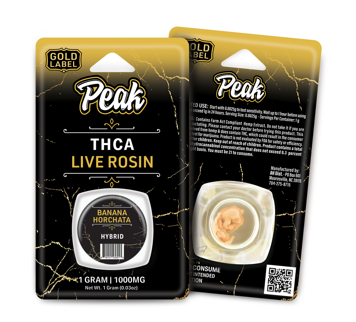 Peak Gold Label THCA Live Rosin - 1G CannaAid