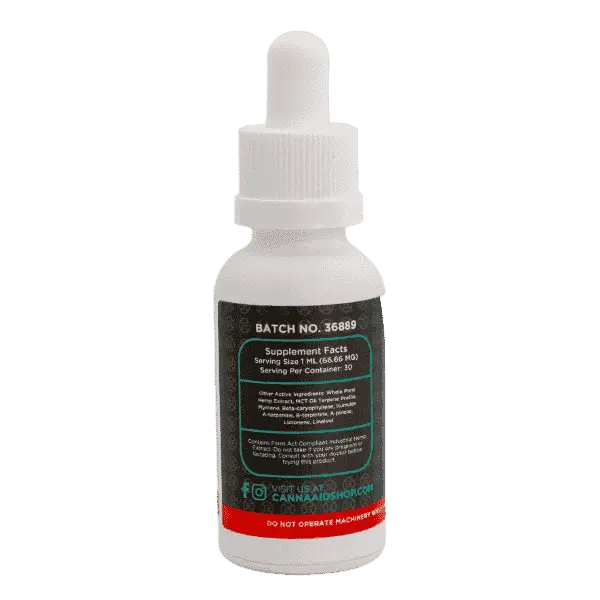 Delta 8 1000mg + CBG 1000mg Tincture (30ml) CannaAid