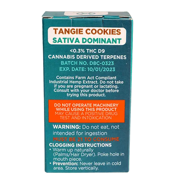 Delta 8 Tangie Cookies Vape Cartridge CannaAid