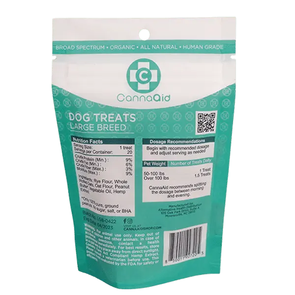 Dog Bones 300MG – 20ct (15MG per Large Breed) CannaAid