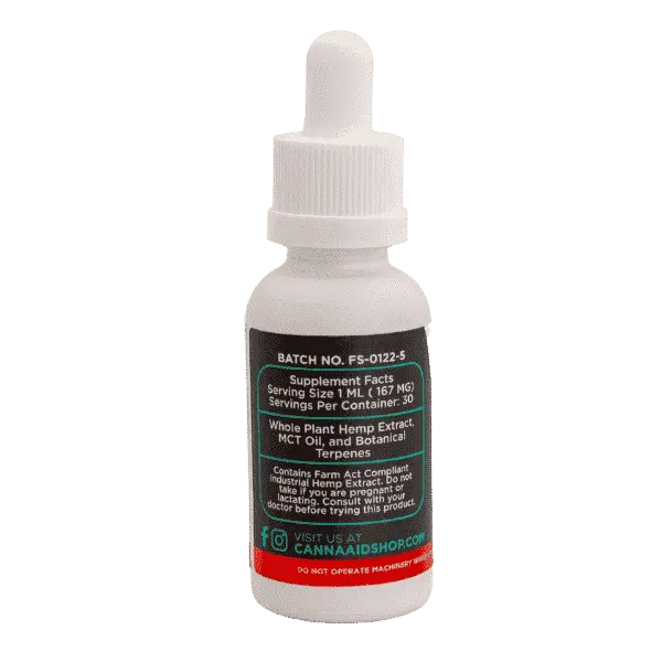 Full Spectrum+ Tincture – CBD+CBG+CBC+CBN+D9+HHC CannaAid