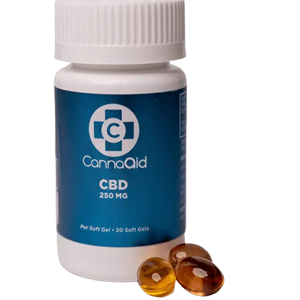 Premium Quality CBD Vegan Soft Gels 250mg - CannaAid