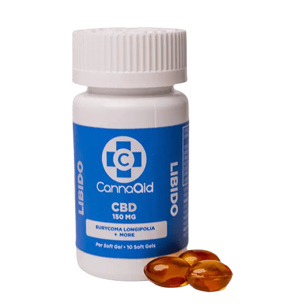Shop Vegan CBD Libido Soft Gels 150mg - CannaAid