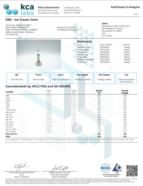 CB9 1ml Disposable CannaAid