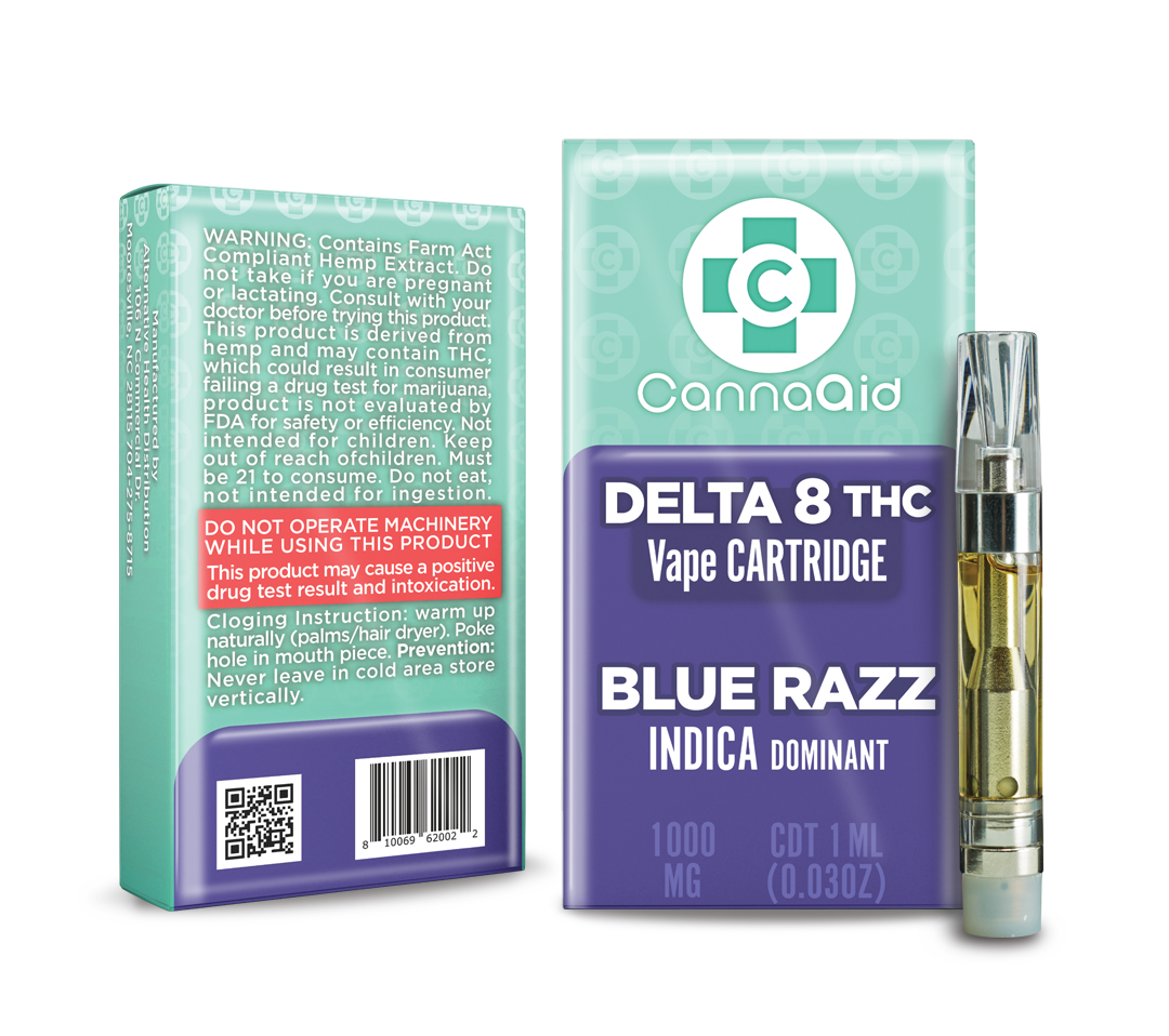 ∆8 Vape Cartridge - 1mL (1,000mg) CannaAid