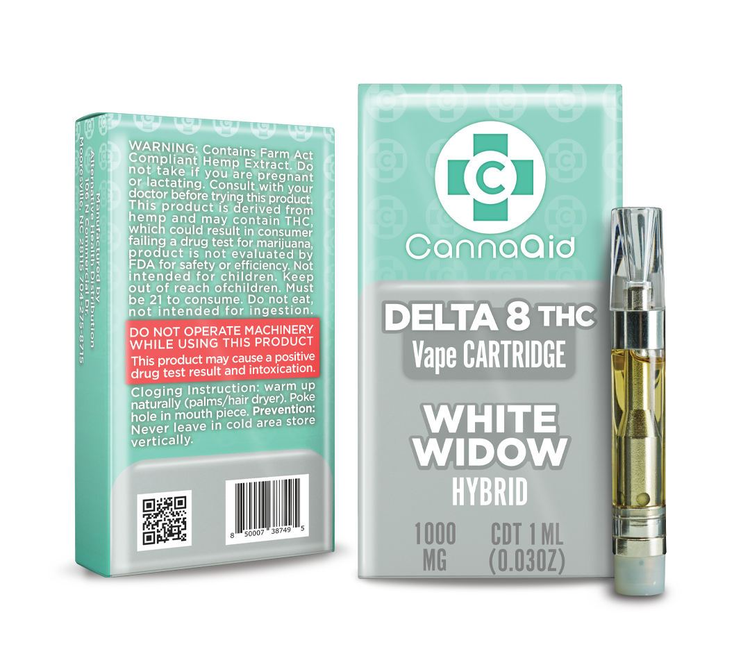 ∆8 Vape Cartridge - 1mL (1,000mg) CannaAid