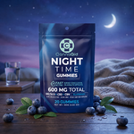 CannaAid Night Time Gummies - Blueberry (20ct) CannaAid