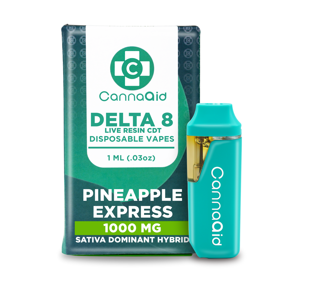 ∆8 Disposable Vape - 1 ML (1000mg) CannaAid