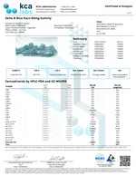 ∆8 Blue Razz Gummies - 60mg CannaAid