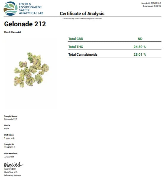 Gelonade Sativa Hybrid CannaAid