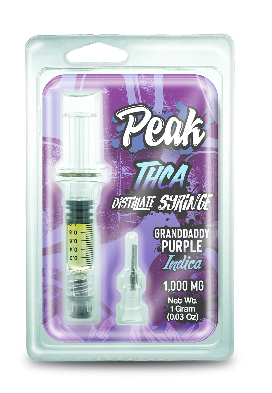 Peak THCA 1 Gram Distillate Syringe - Granddaddy Purple CannaAid