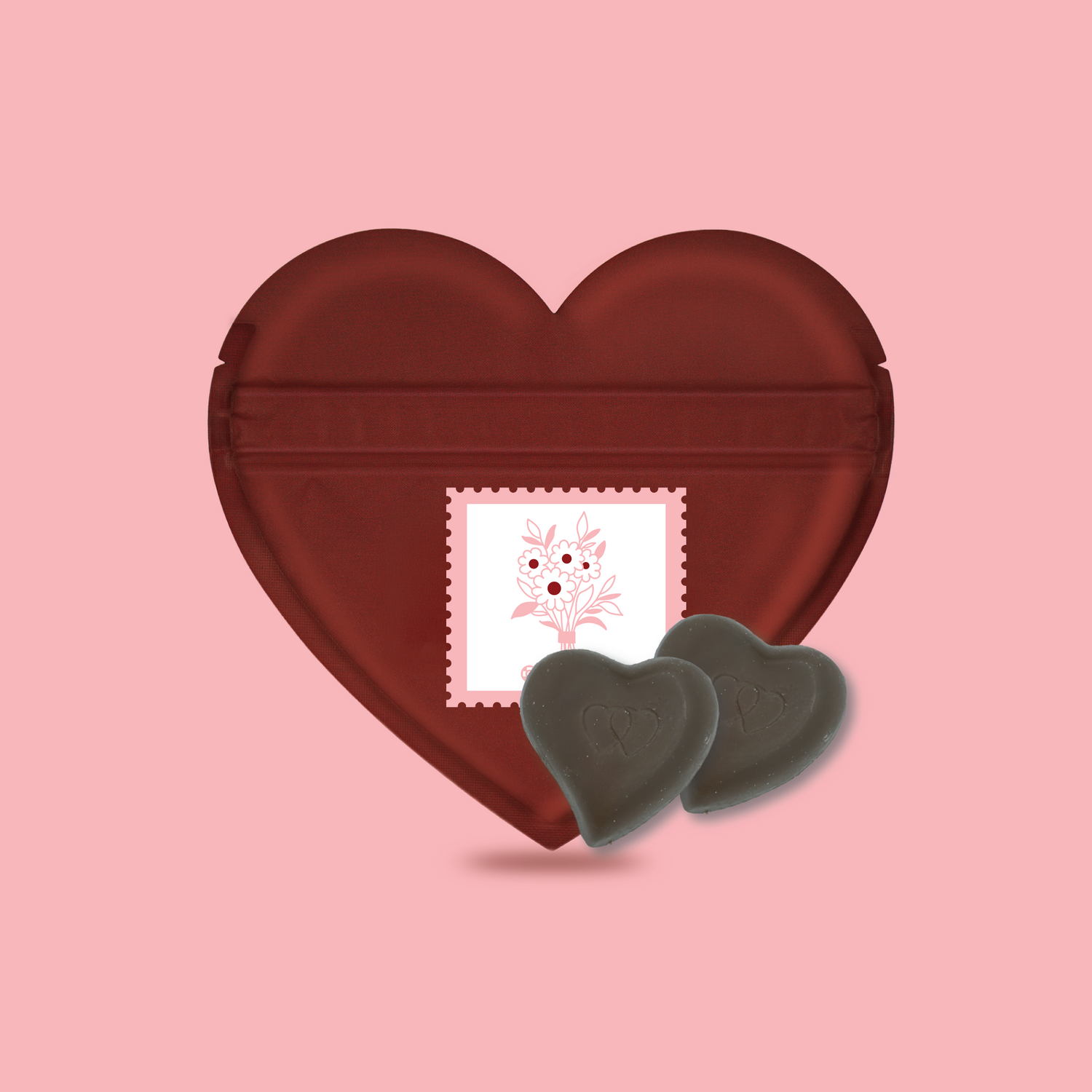CannaAid Cherry-Filled Heart-Shaped Chocolates - 2ct (Limited Edition) CannaAid