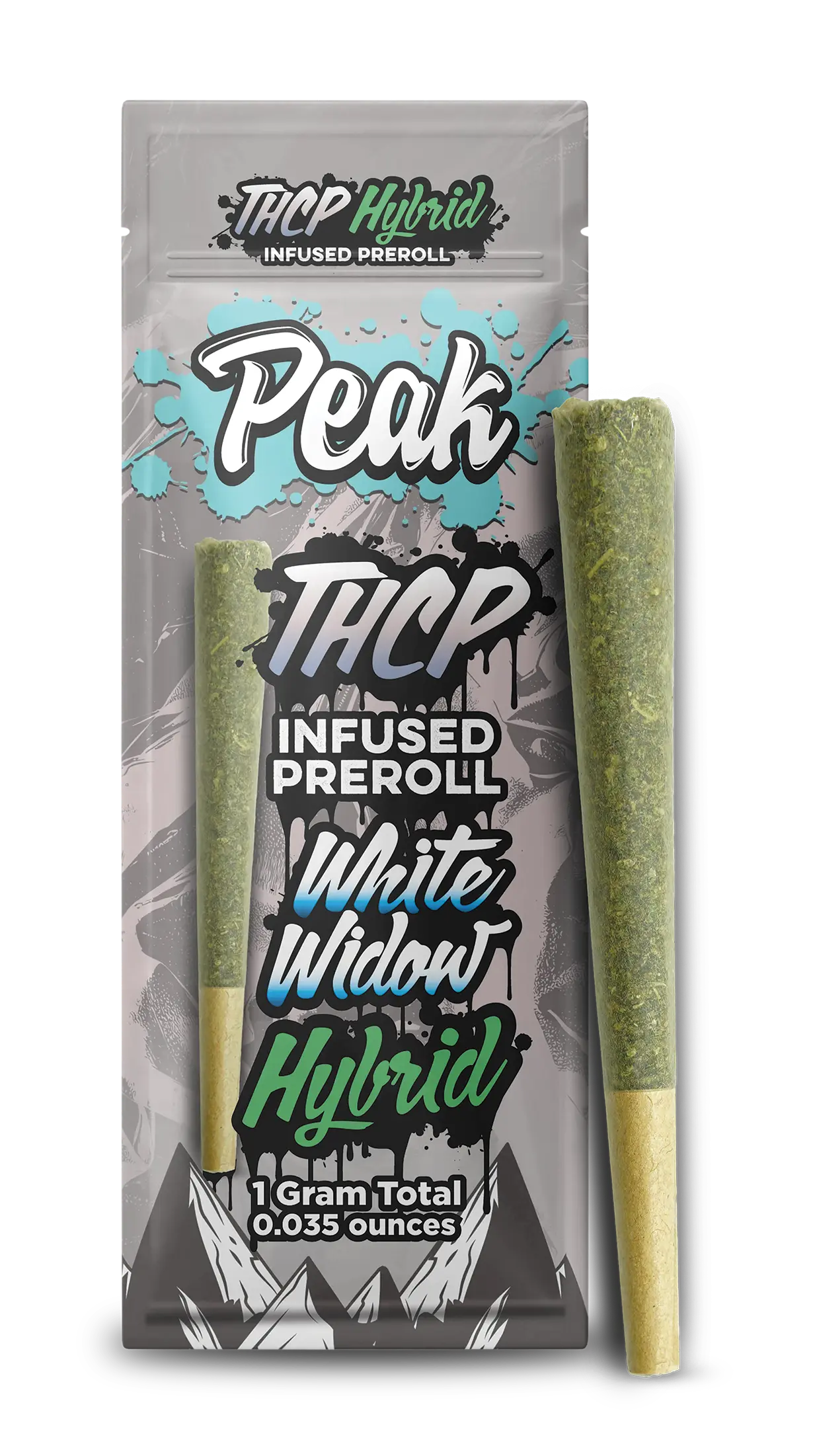 THCP Infused Hybrid White Widow Pre-roll x10 AH DIST