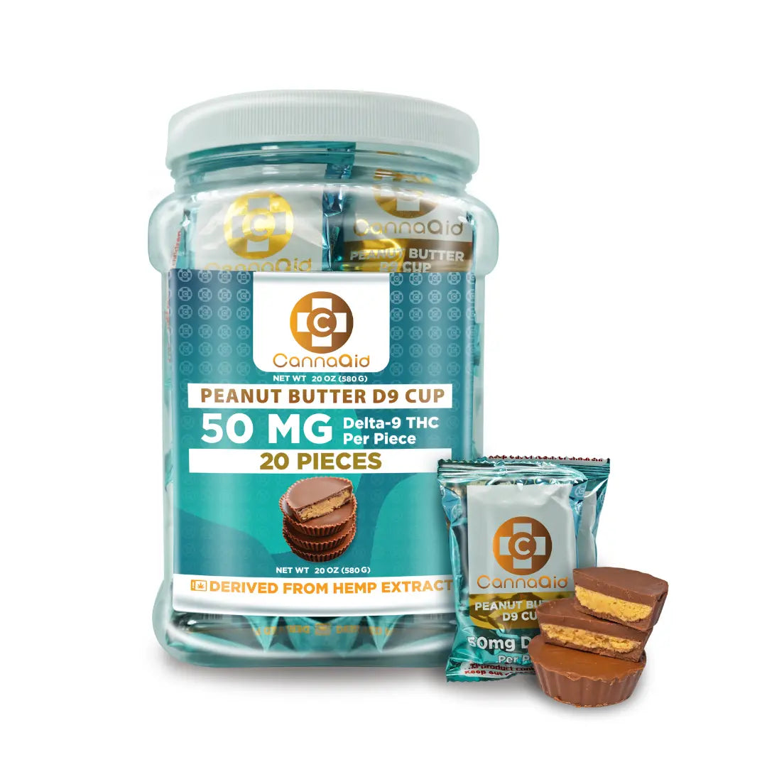 Buy Delta 9 Peanut Butter Cups 50mg - 20 Count