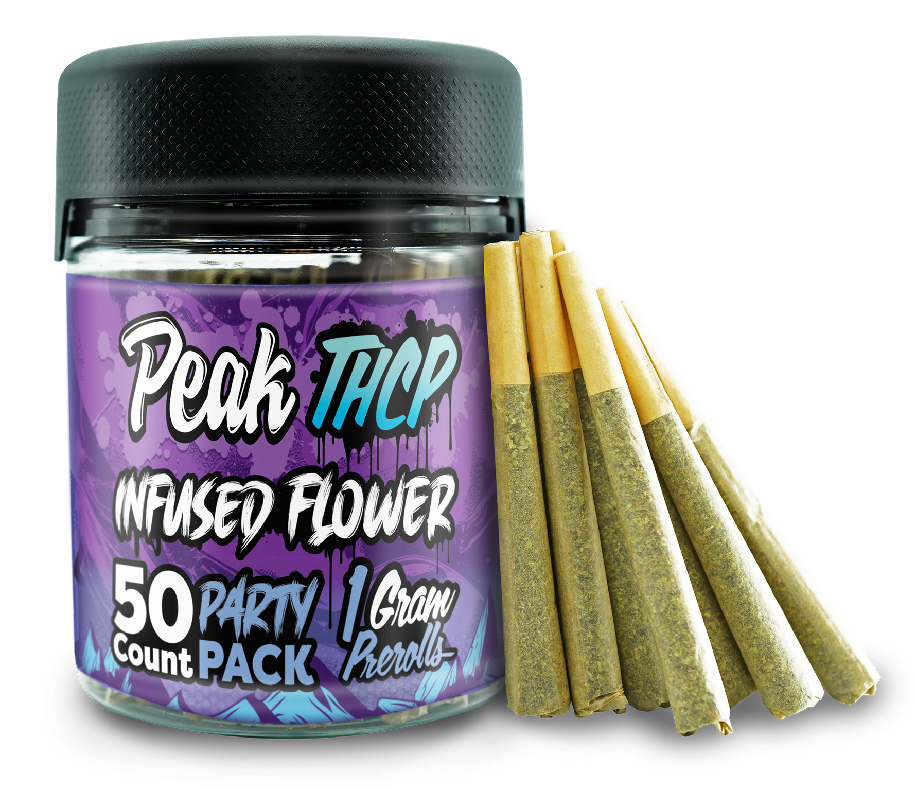 Peak THCP Infused Prerolls - 1G Party Pack (50ct) CannaAid