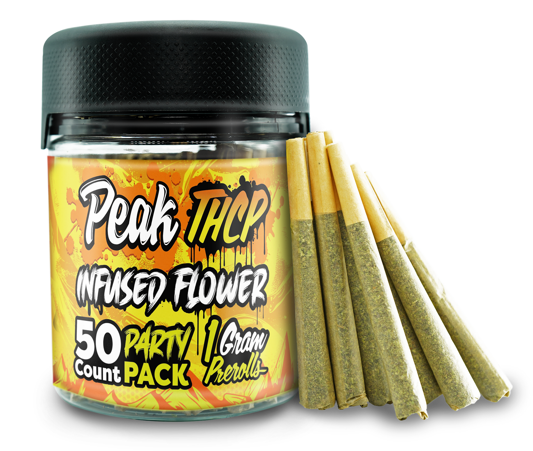Peak THCP Infused Prerolls - 1G Party Pack (50ct) CannaAid