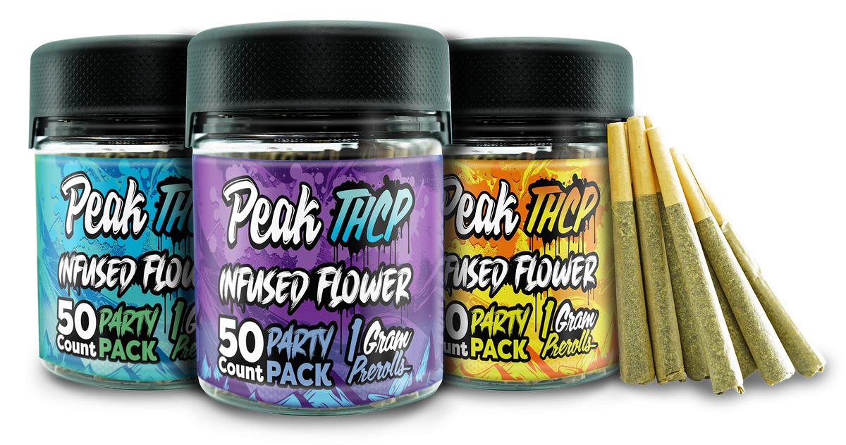 Peak THCP Infused Prerolls - 1G Party Pack (50ct) CannaAid
