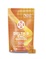 Delta-9 THC Gummies - Peach Mango (1,950mg) CannaAid
