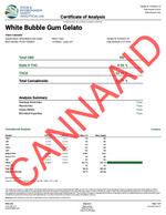 Gold Label - White Bubble Gum Gelato CannaAid