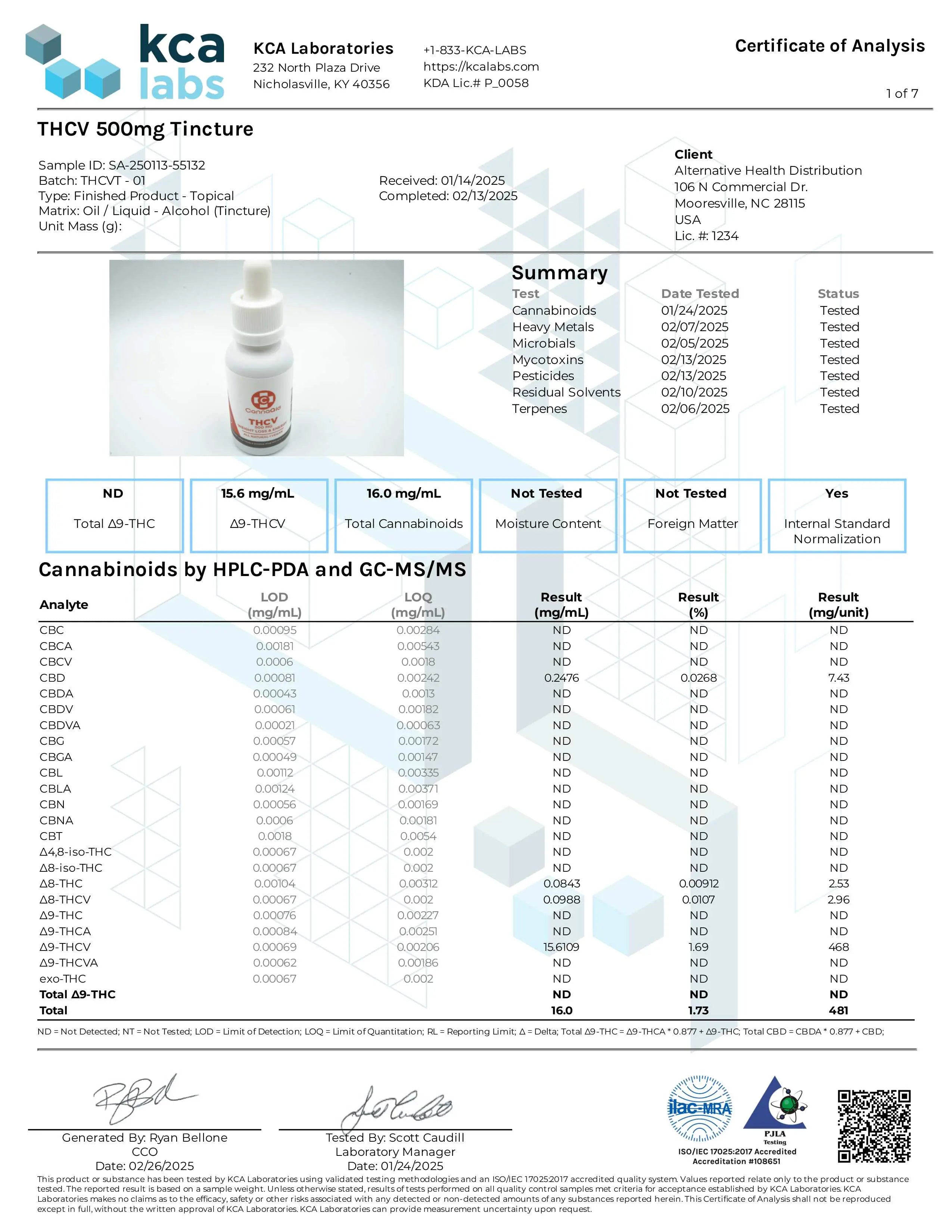 TRUE テルペン 510 CBD CBN CBG 10ml タンジーバナナ THCV Tincture 500mg - Premium Extract by CannaAid