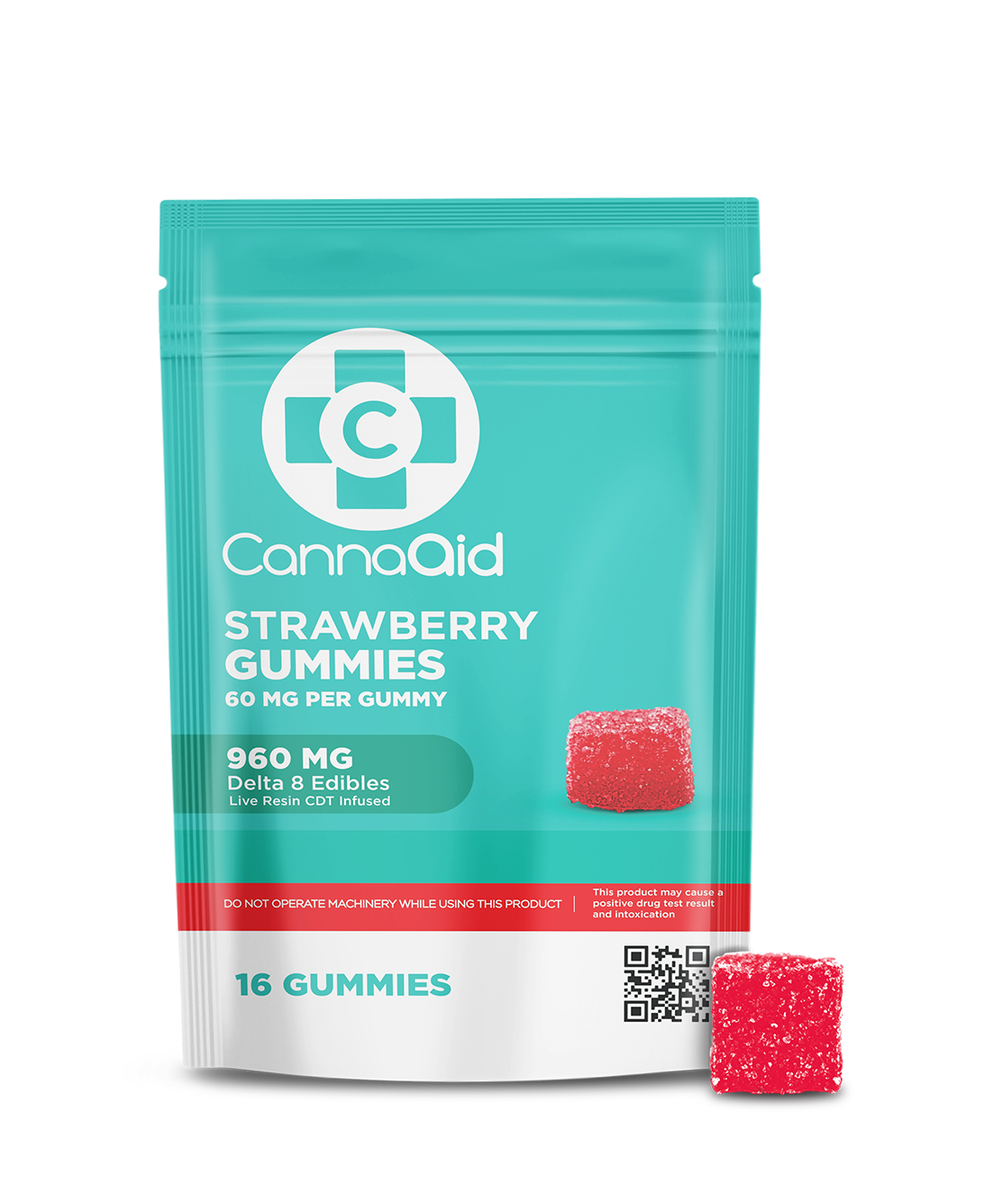 ∆8 Strawberry Gummies - 60 mg CannaAid