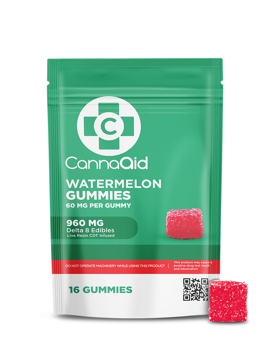 ∆8 Watermelon Gummies - 60 mg CannaAid