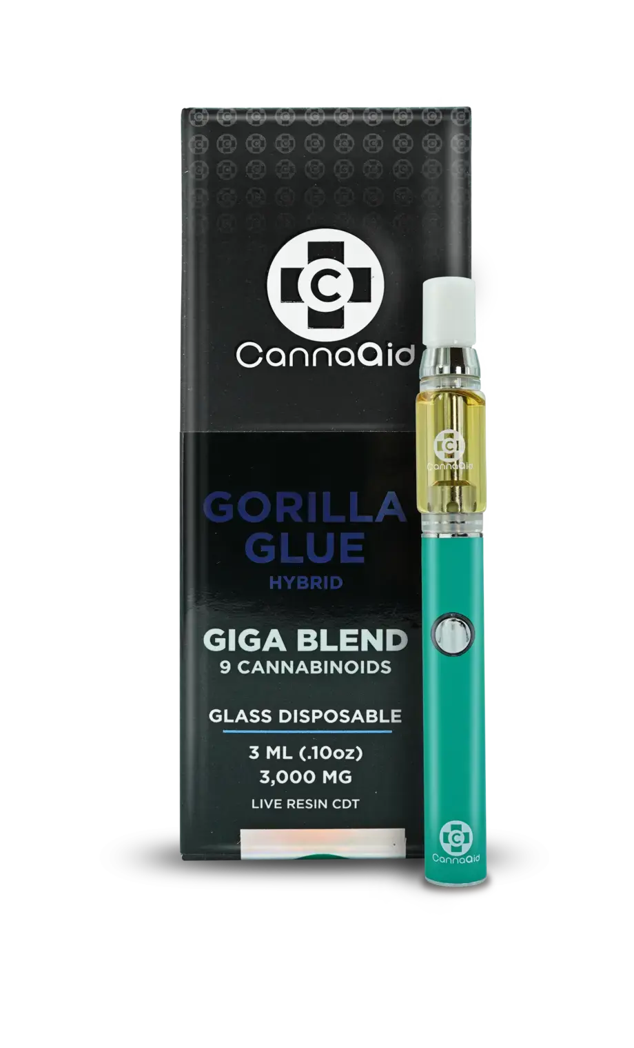 3ML Giga Blend Glass Disposable Vape – 9 Cannabinoid Blend CannaAid