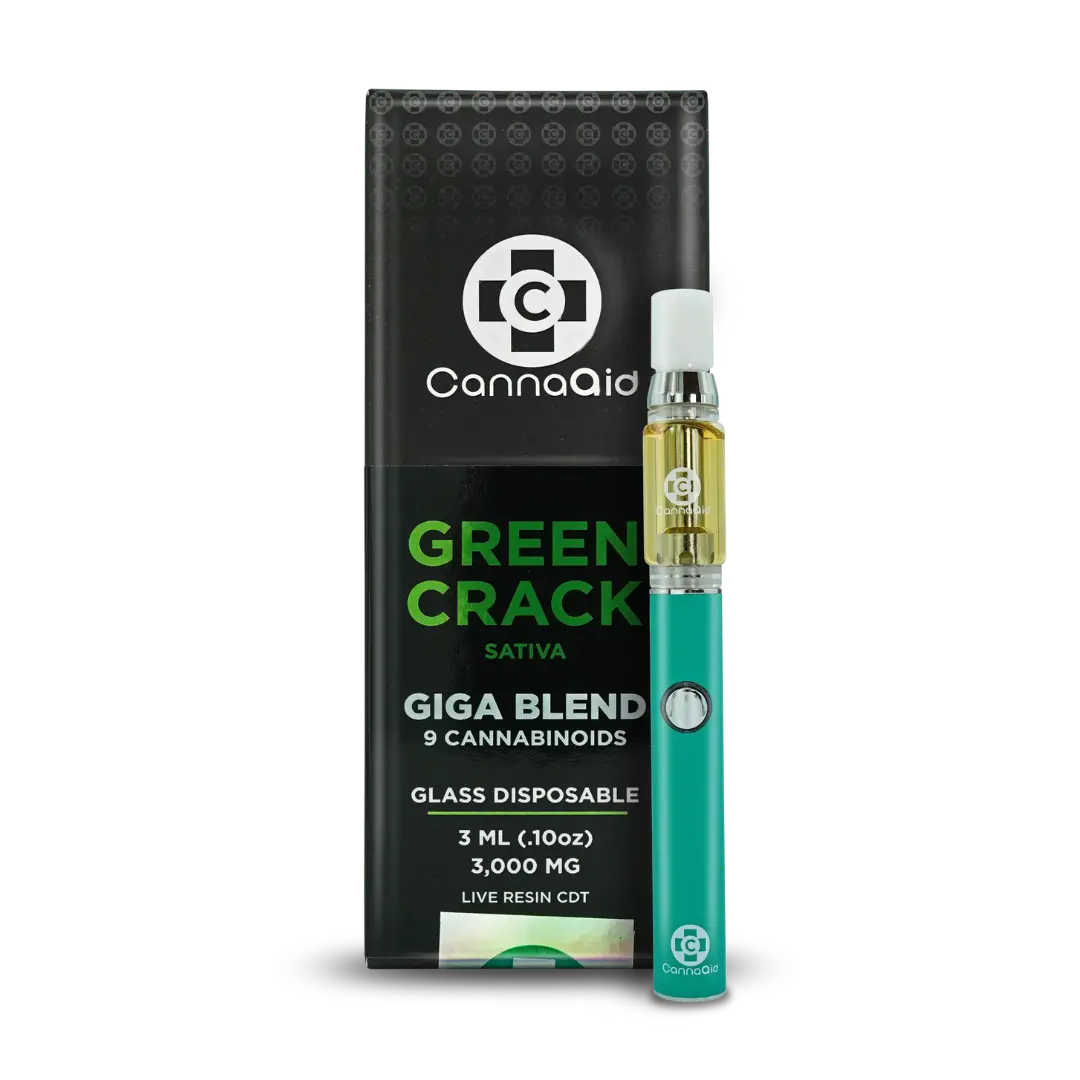 3ML Giga Blend Glass Disposable Vape – 9 Cannabinoid Blend CannaAid