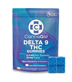 Delta-9 THC Gummies - Blue Razzberry (10mg) CannaAid