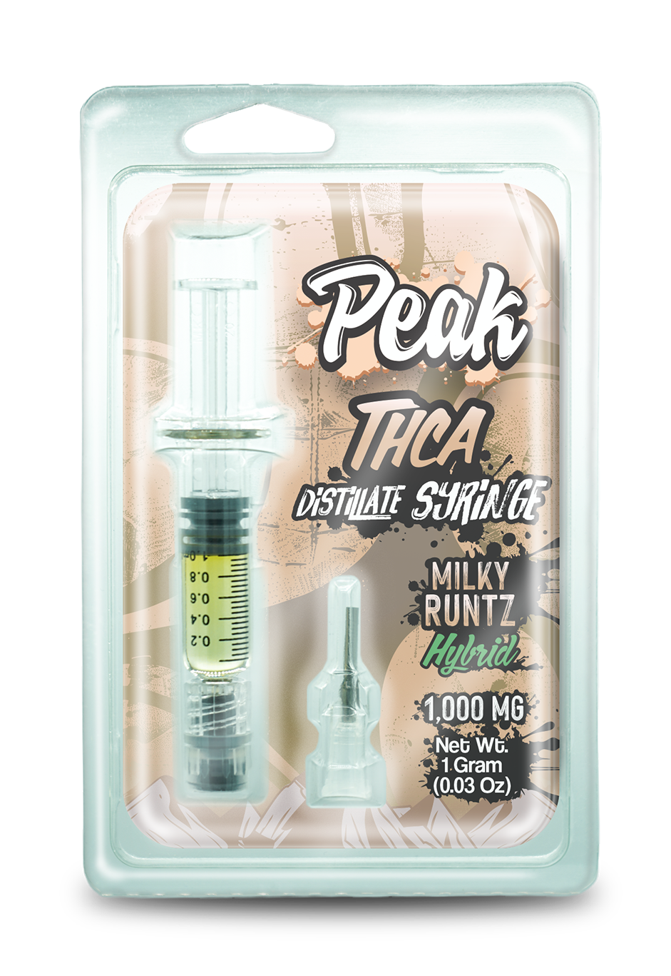 Peak THCA 1 Gram Distillate Syringe - Milky Runtz CannaAid