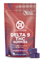 Delta-9 THC Gummies - Grapple (50mg) CannaAid