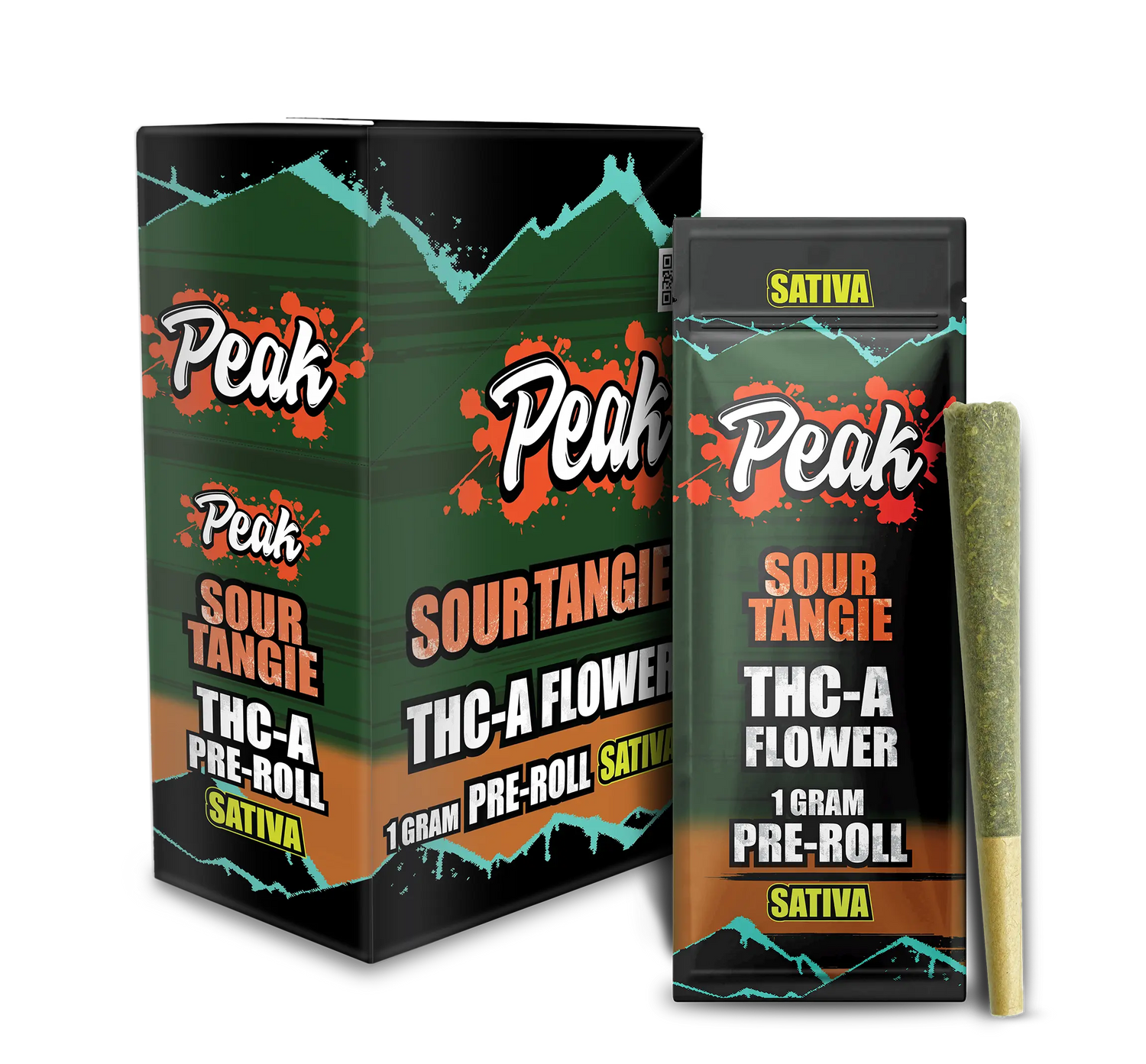 Peak THCA Flower Pre-rolls 1CT x10 Sour Tangie