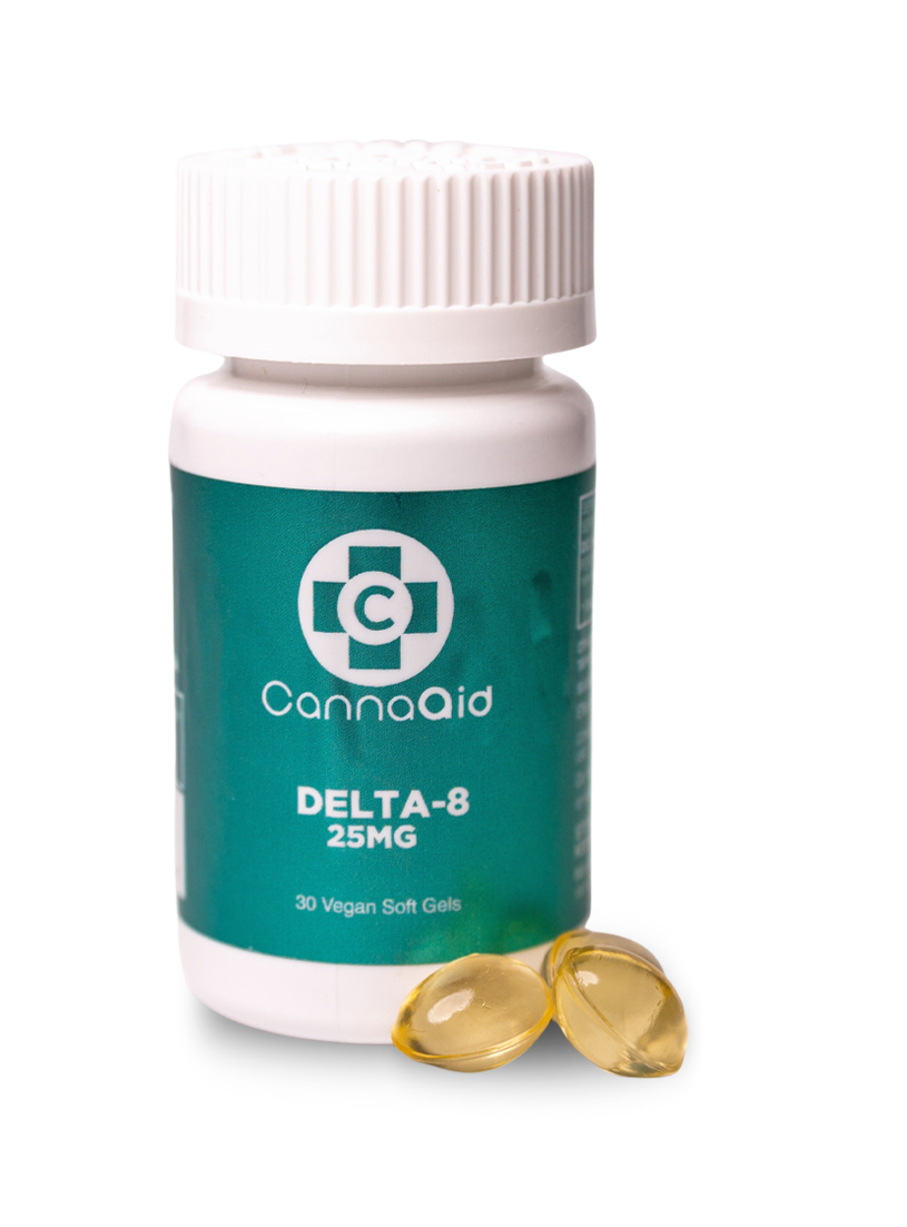 ∆8 Soft Gels - 25mg CannaAid