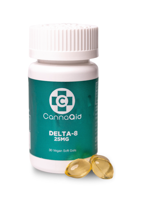 ∆8 Soft Gels - 25mg CannaAid