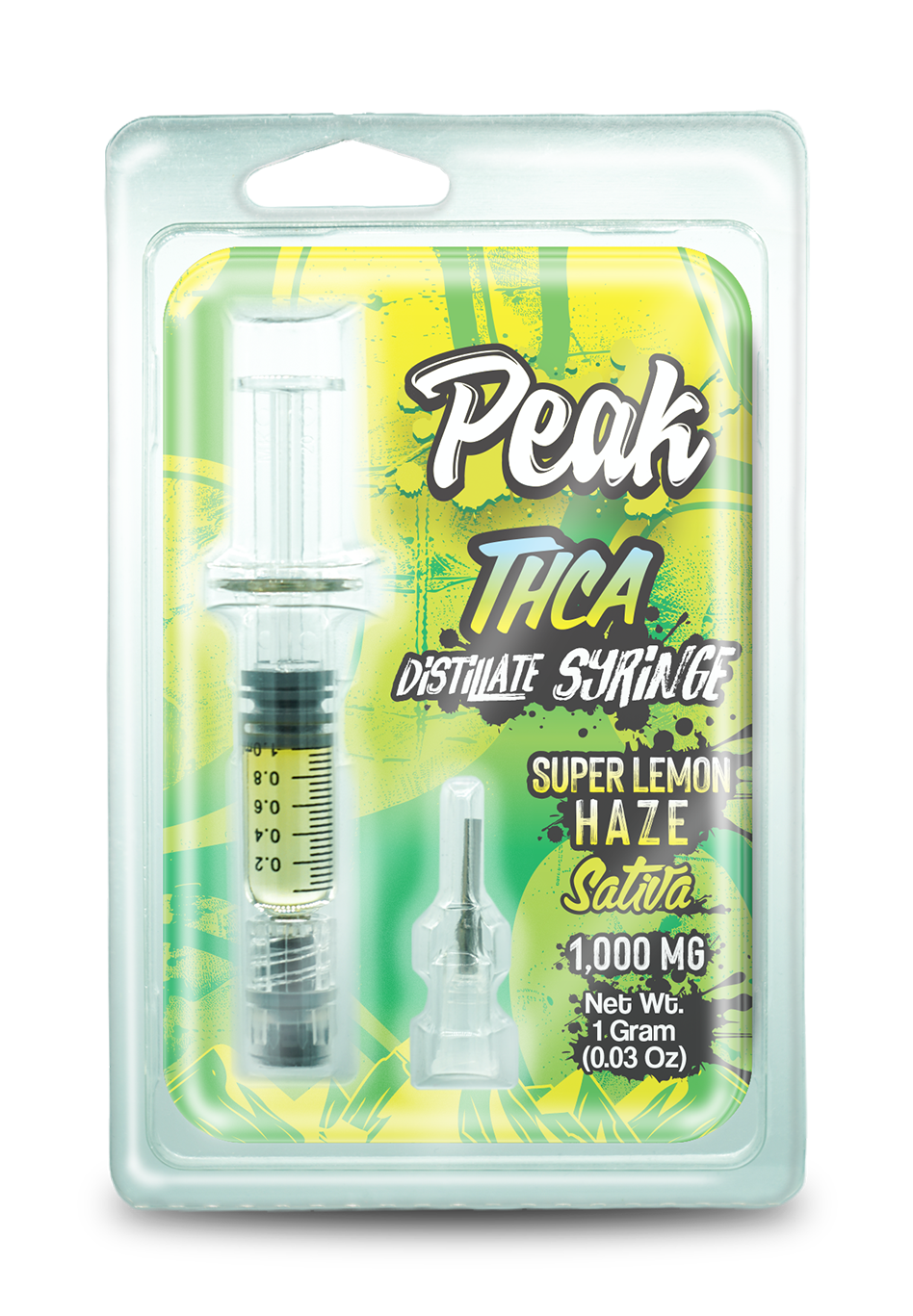 Peak THCA 1 Gram Distillate Syringe - Super Lemon Haze CannaAid