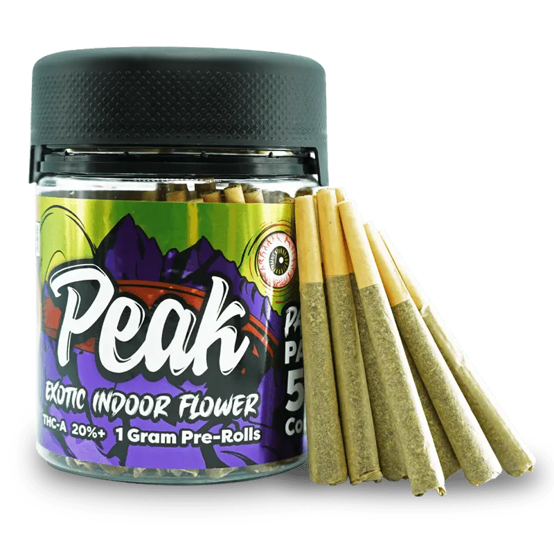 Peak Exotic THCA Prerolls 1 Gram Party Pack (50 Count) CannaAid